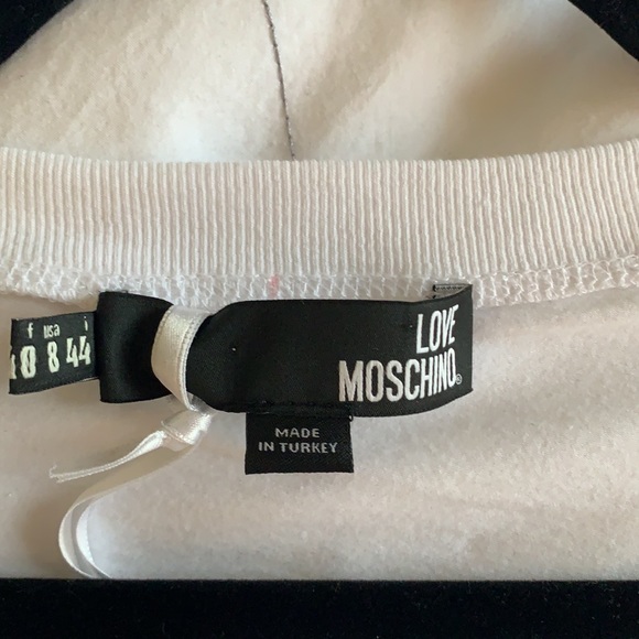Moschino white tee US8 NWT - Picture 2 of 6